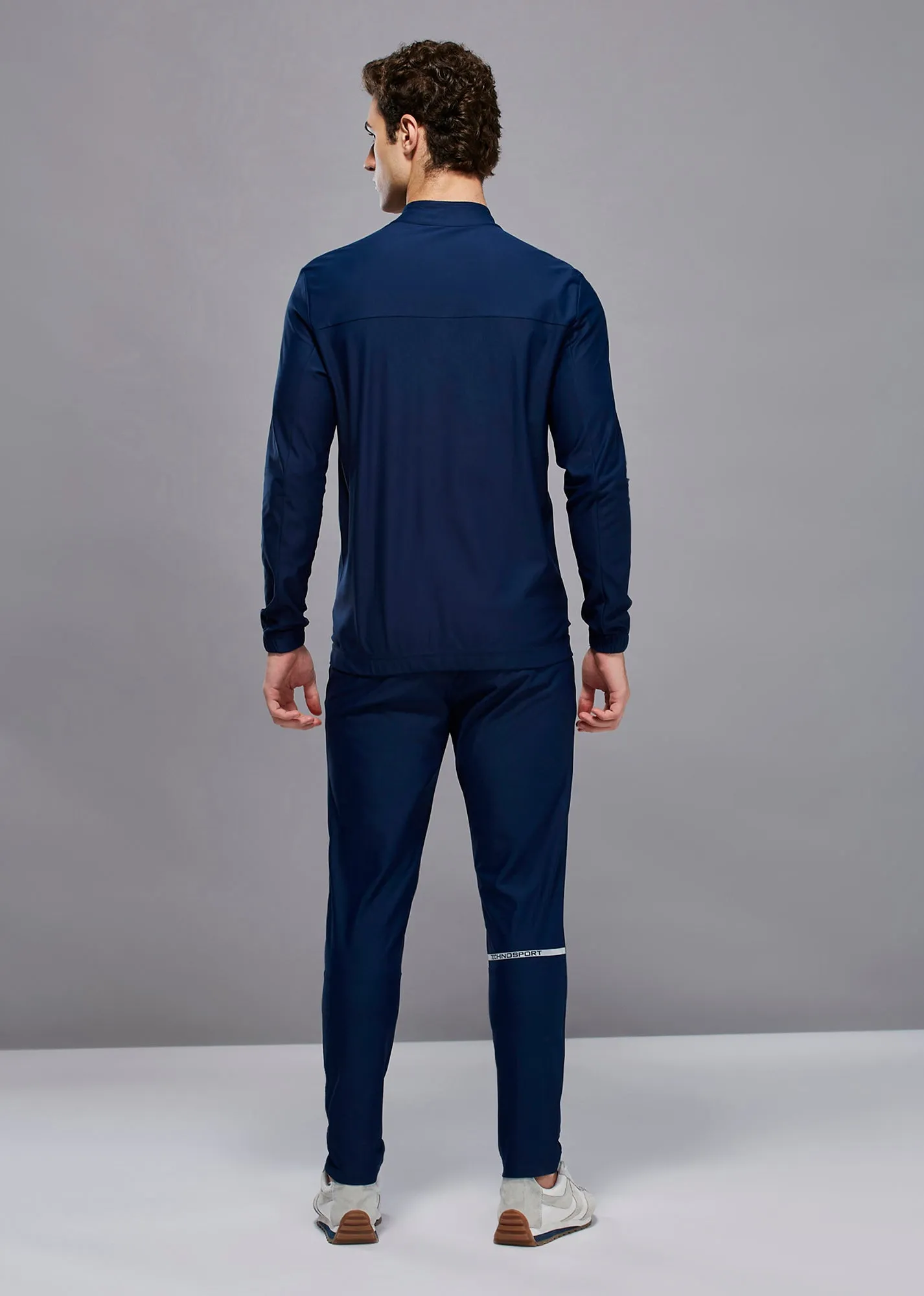 Men Solid Slim Fit Mock Tracksuits with DURACOOL 