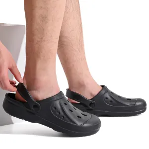 Mens Black Clogs