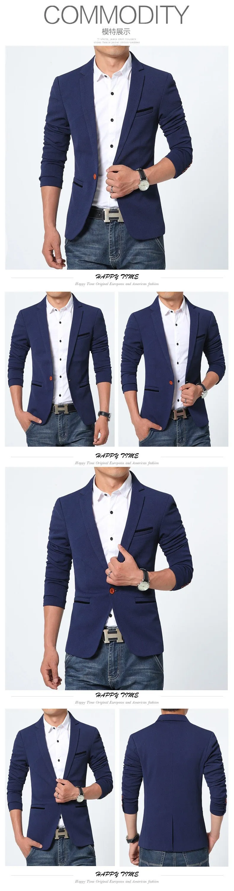 Men's Casual Blazer Up To 5XL