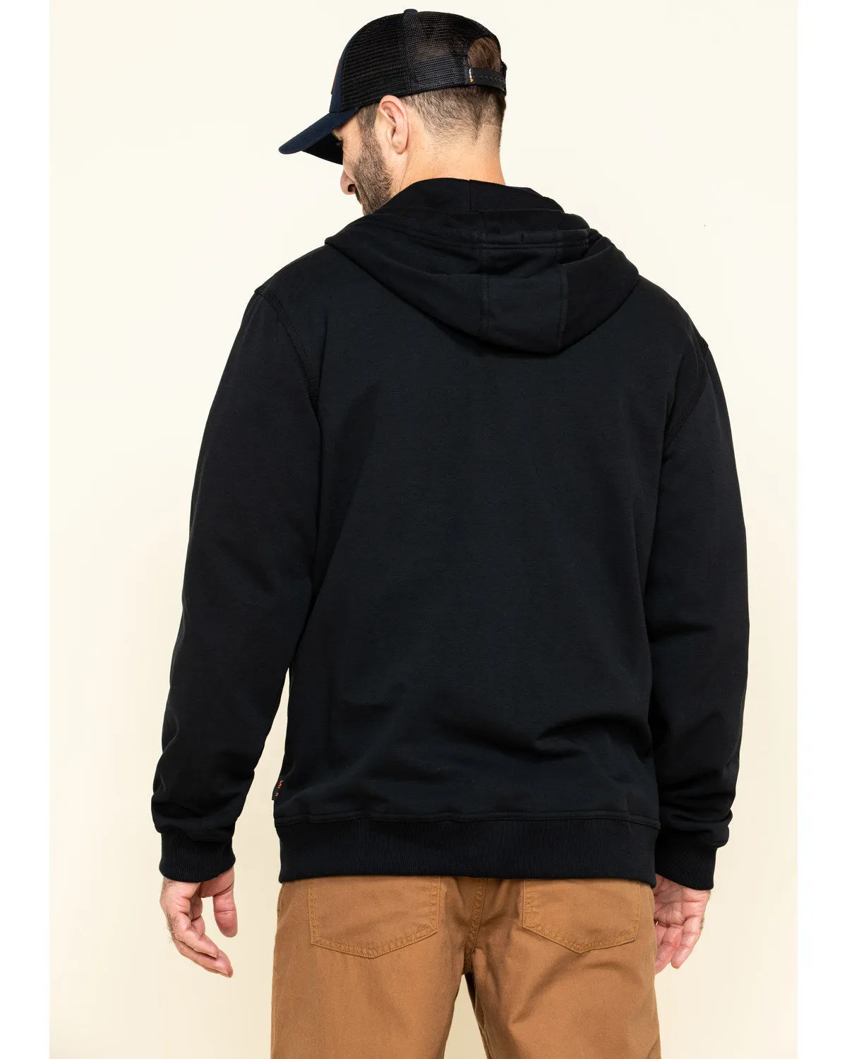 Men's FR Zip Up Fleece Work Hoodie - Tall