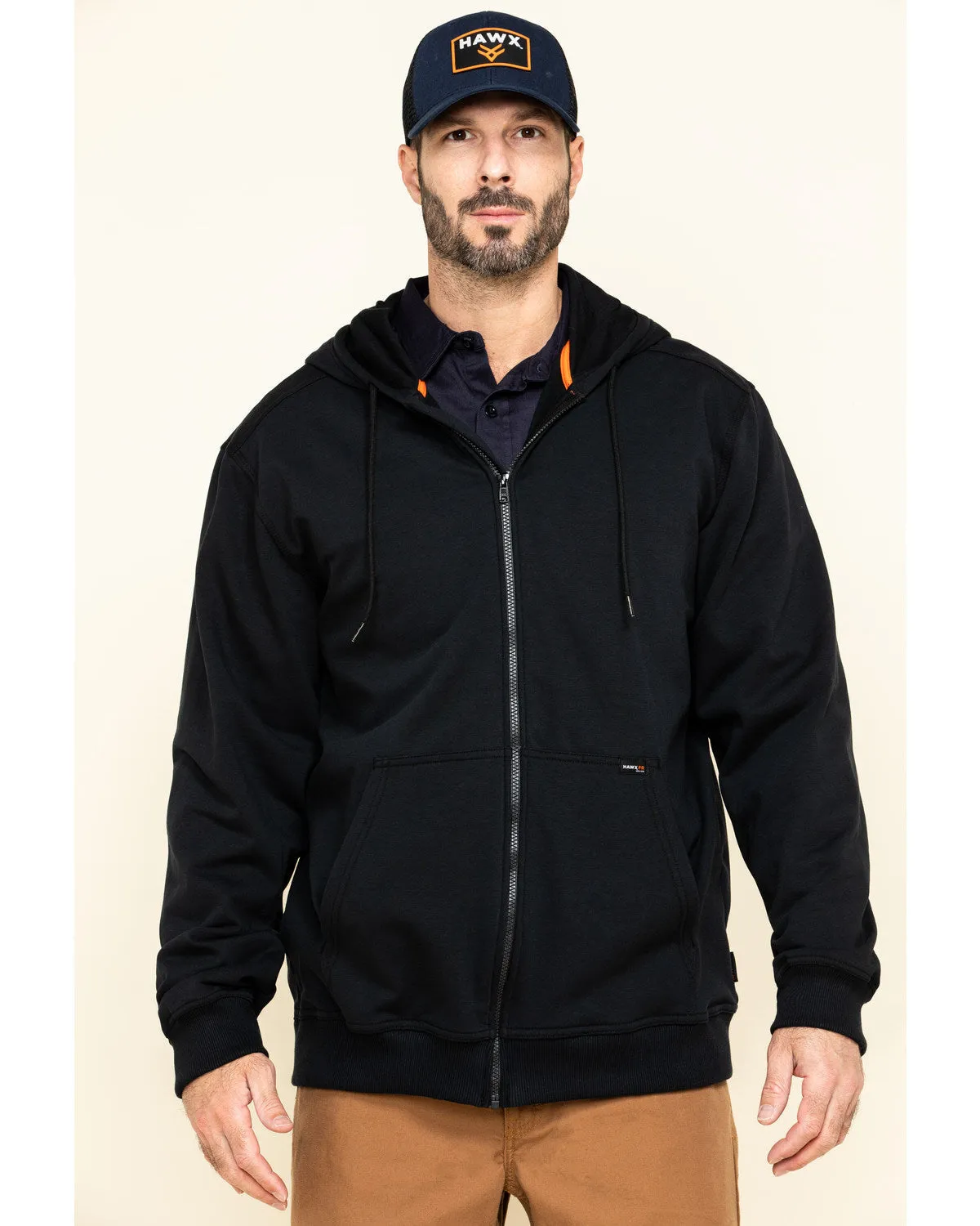 Men's FR Zip Up Fleece Work Hoodie - Tall