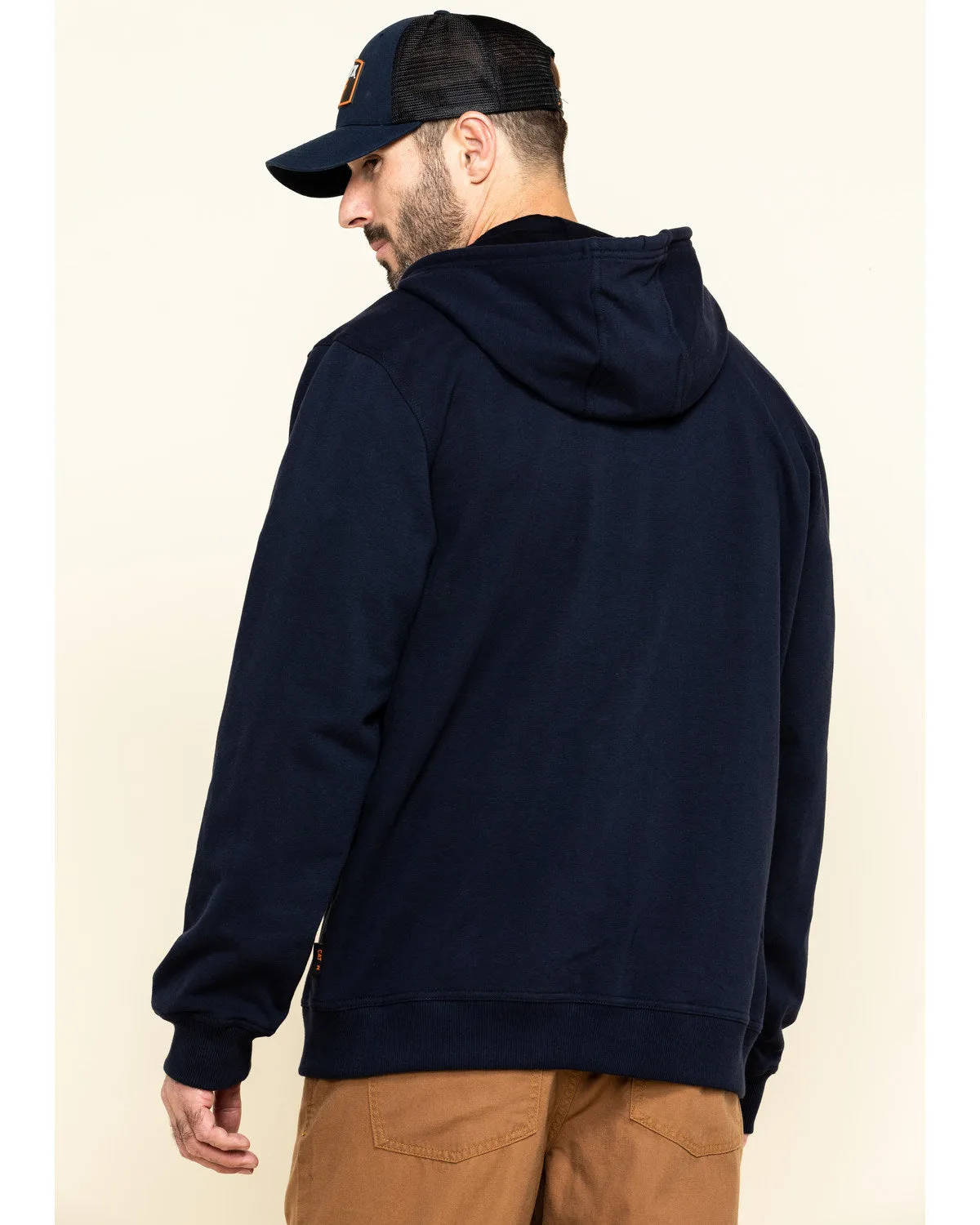 Men's FR Zip Up Fleece Work Hoodie - Tall