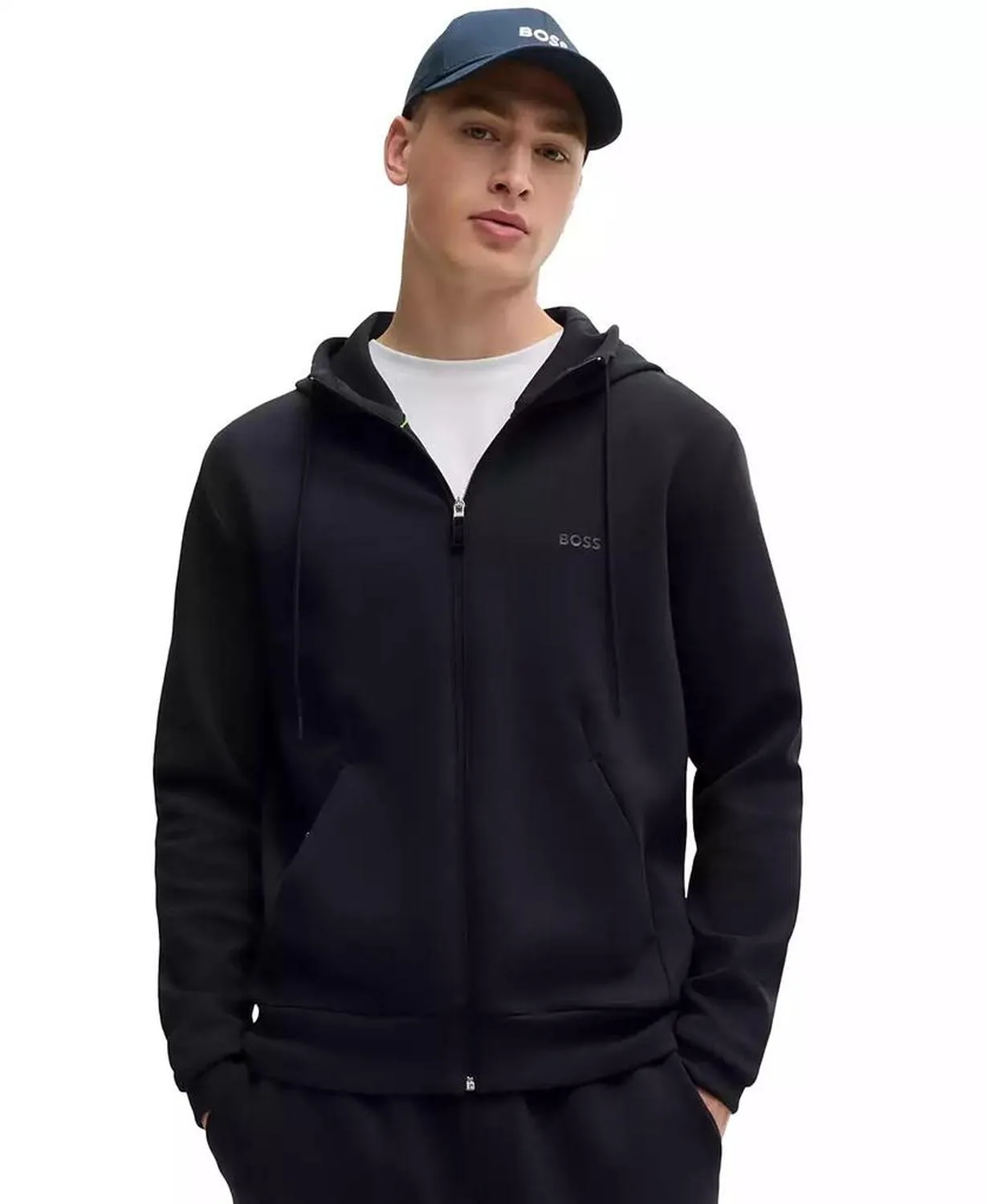 Men's Logo Print Zip-Up Hoodie