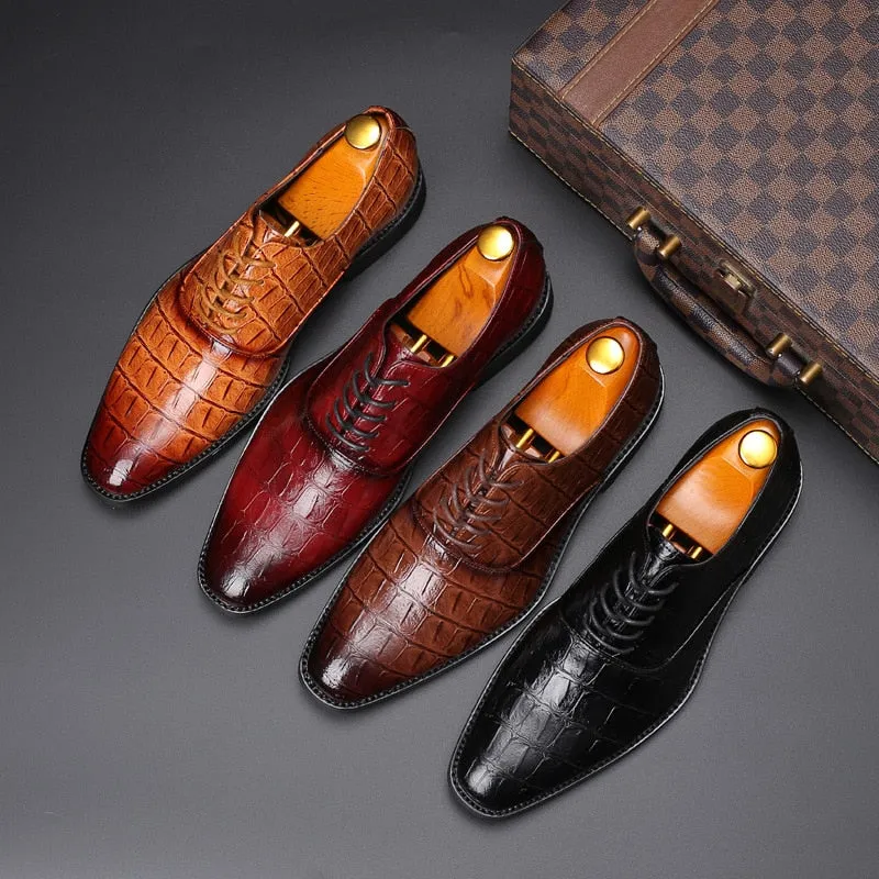 Men's Luxury  Dress Leather Shoe Up To Size 13