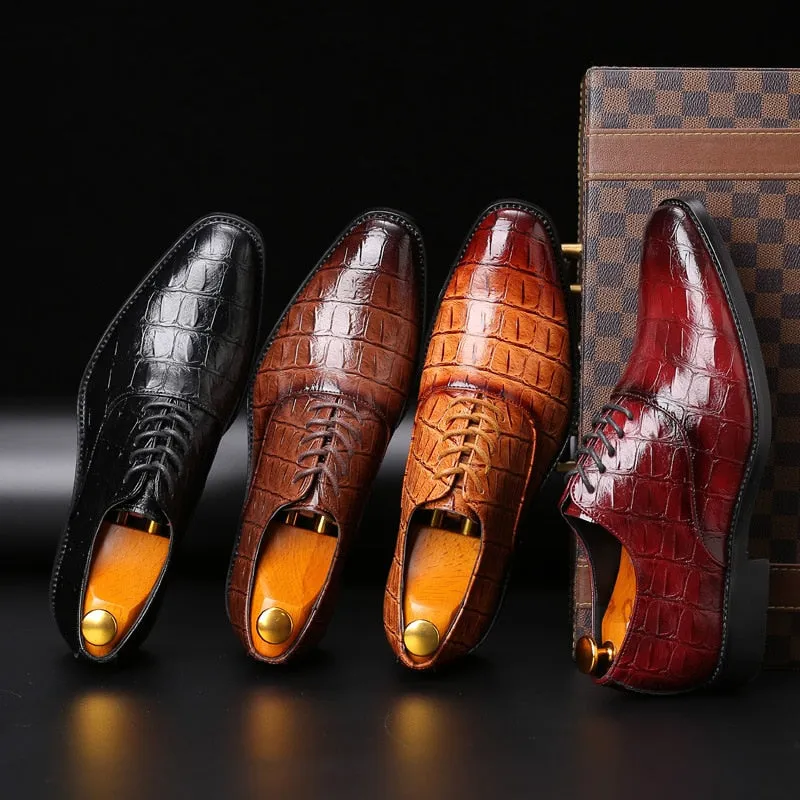 Men's Luxury  Dress Leather Shoe Up To Size 13