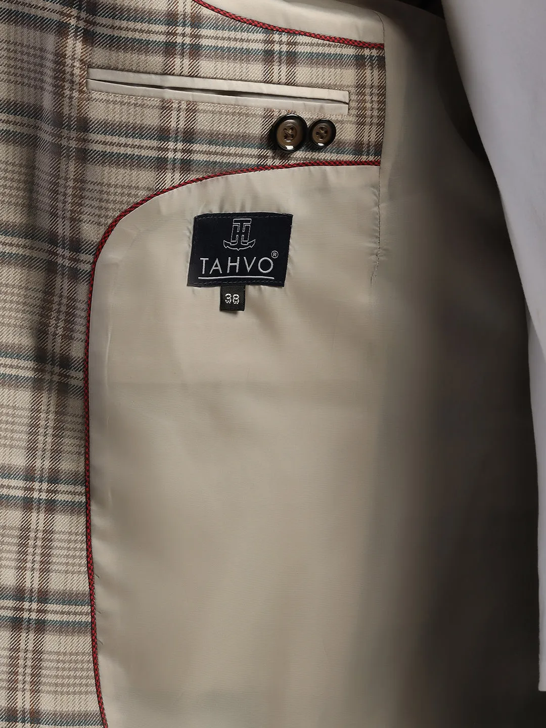 Men's Multi Checked Tweed Blazer