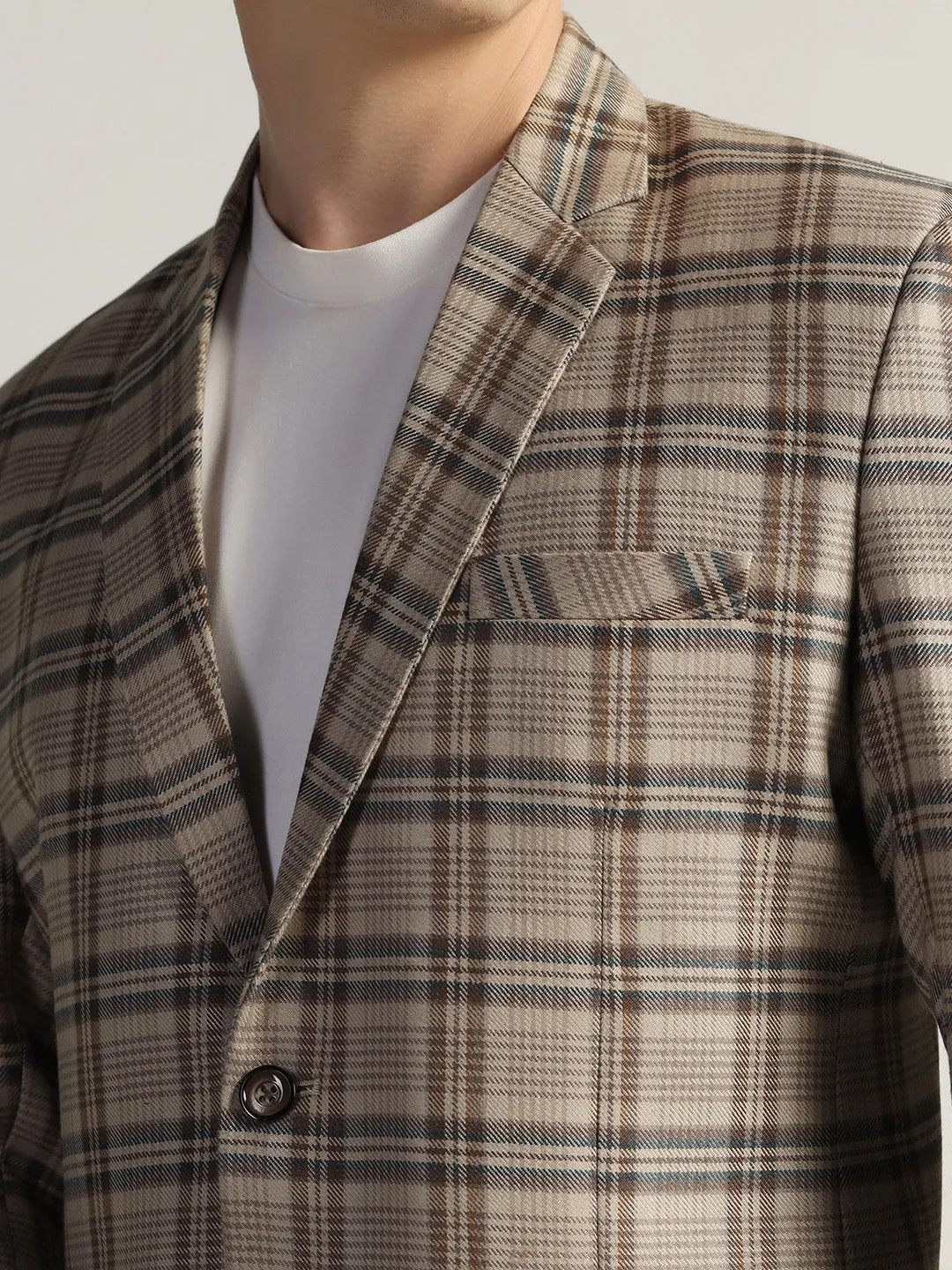 Men's Multi Checked Tweed Blazer