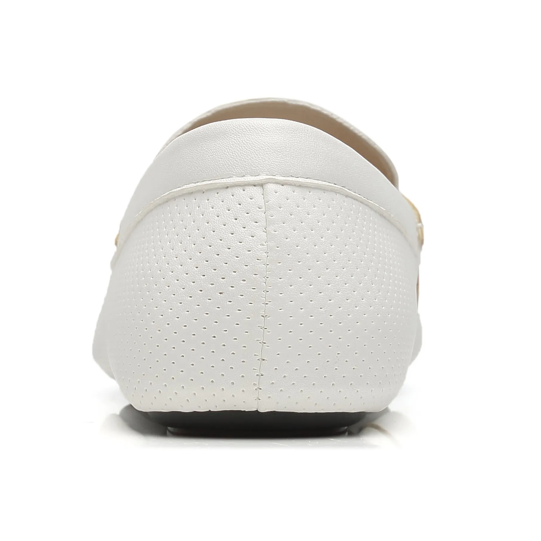 Men's Penny loafers Driving Moccasins Serpent-1-white