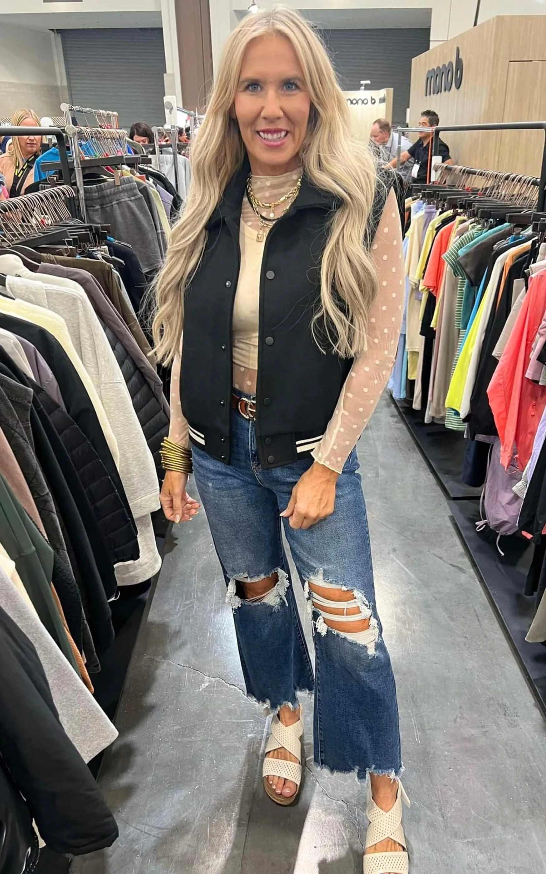 MICA | Millenium Blue 90's Vintage Crop Flare Denim Jeans