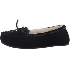Minnetonka Womens Lodge Trapper Suede Slip On Moccasins