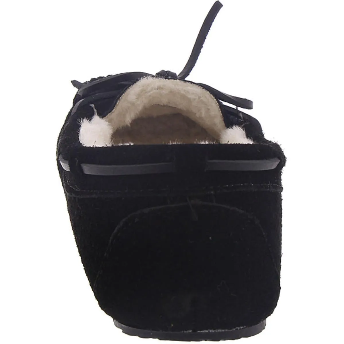 Minnetonka Womens Lodge Trapper Suede Slip On Moccasins