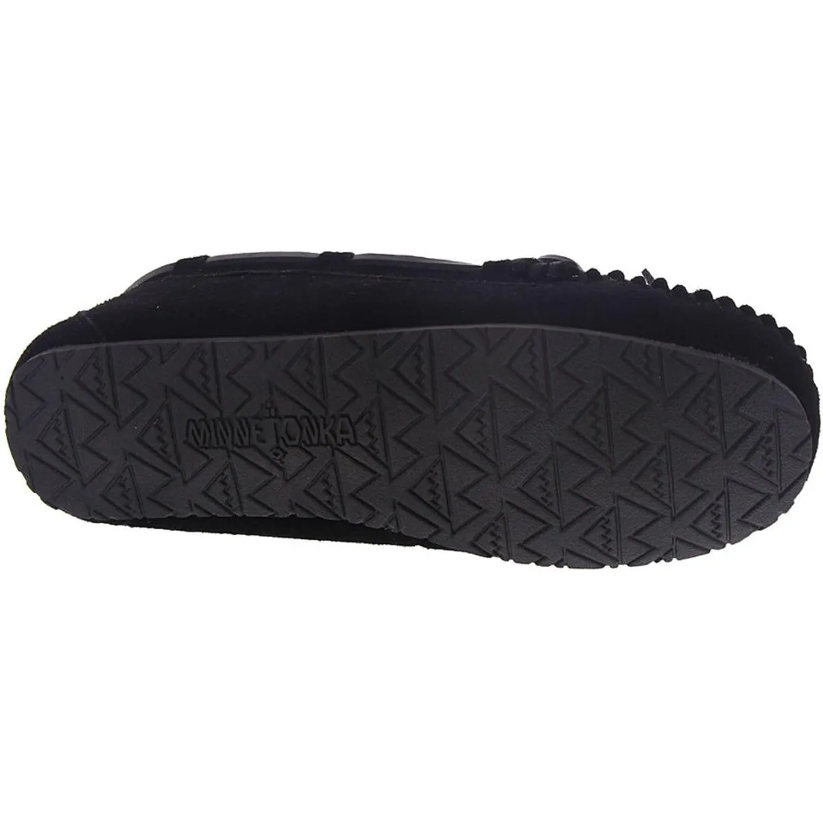 Minnetonka Womens Lodge Trapper Suede Slip On Moccasins