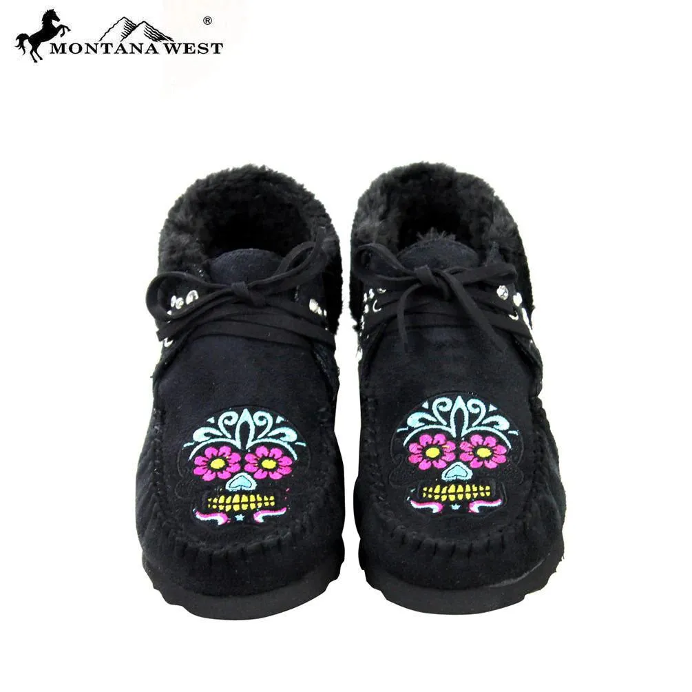 Montana West Moccasins Sugar Skull Moccasin - by Montana West