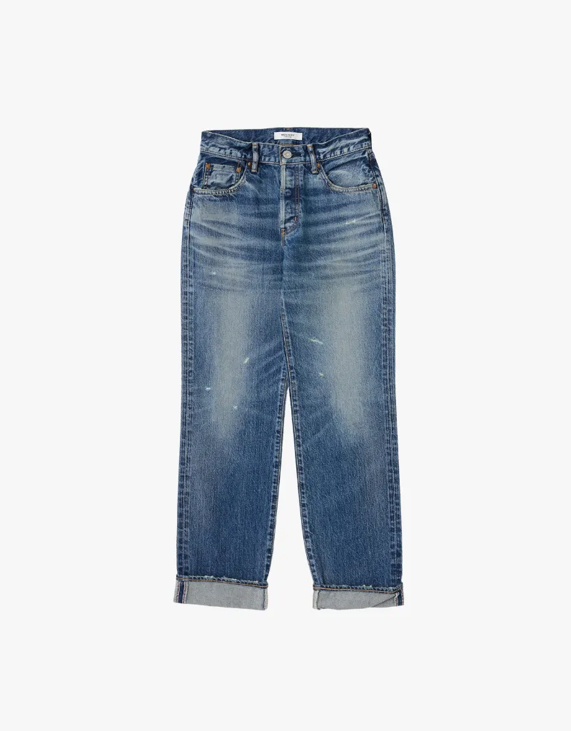 Moussy Vintage Aquebogue Straight Jeans in Light Blue