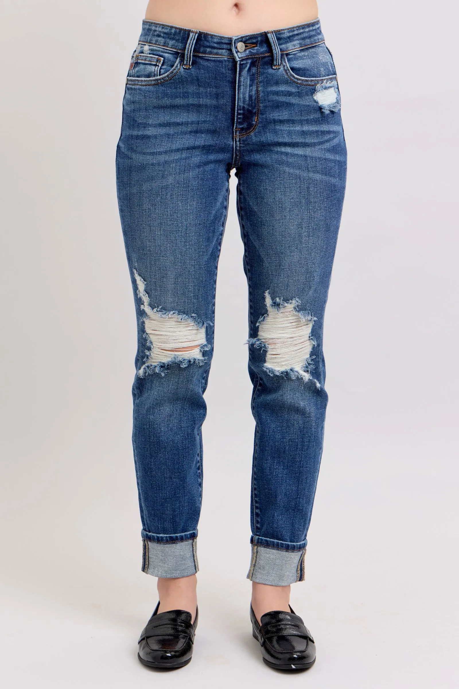 MR BF Fit W/Destroy, Yoke PK & Faux Selvedge Cuff
