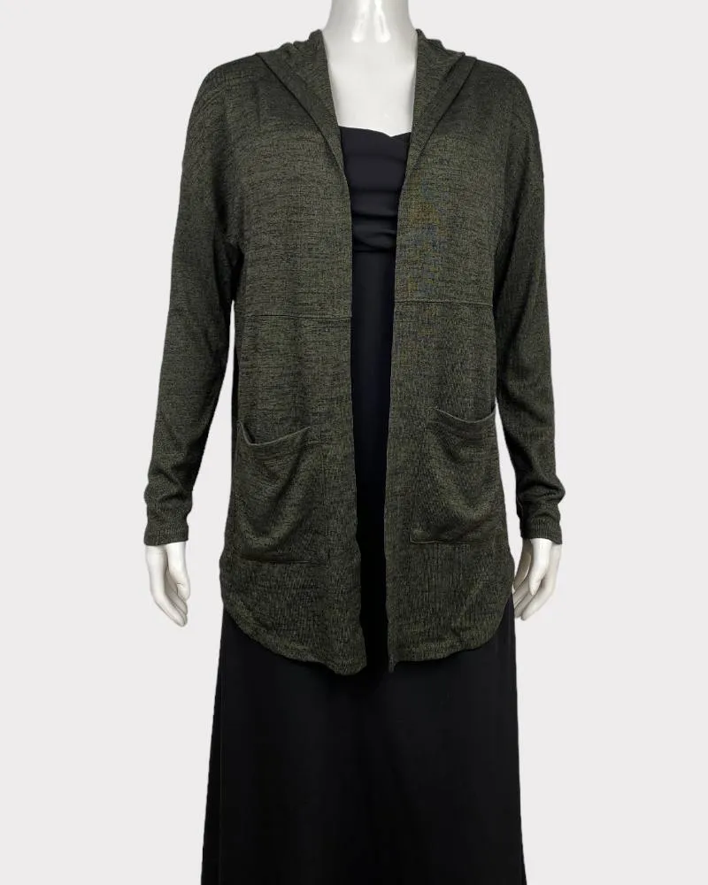 Mudd Open Front Hooded Cardigan with Pockets
