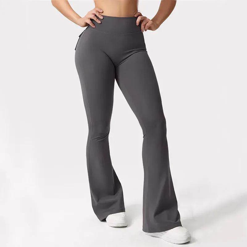 Obsidian Phoenix Wide-Leg Yoga Pants