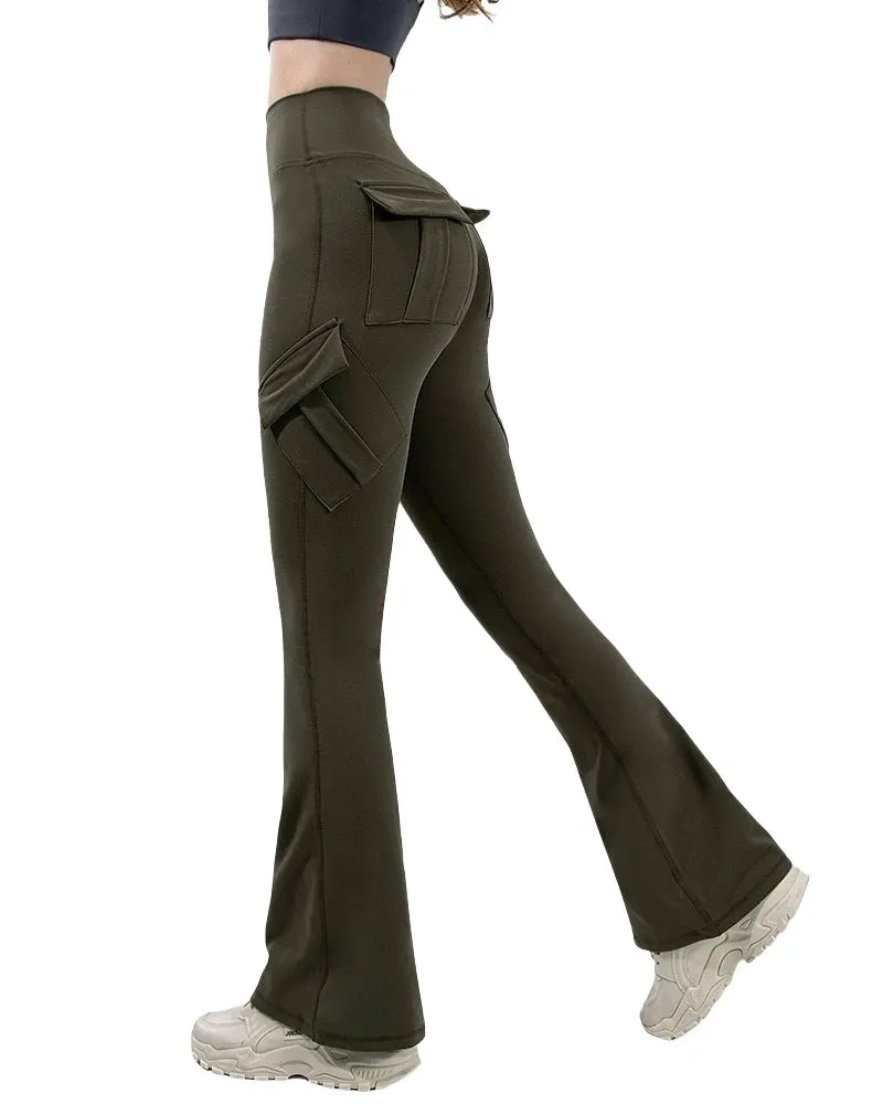 Obsidian Phoenix Wide-Leg Yoga Pants
