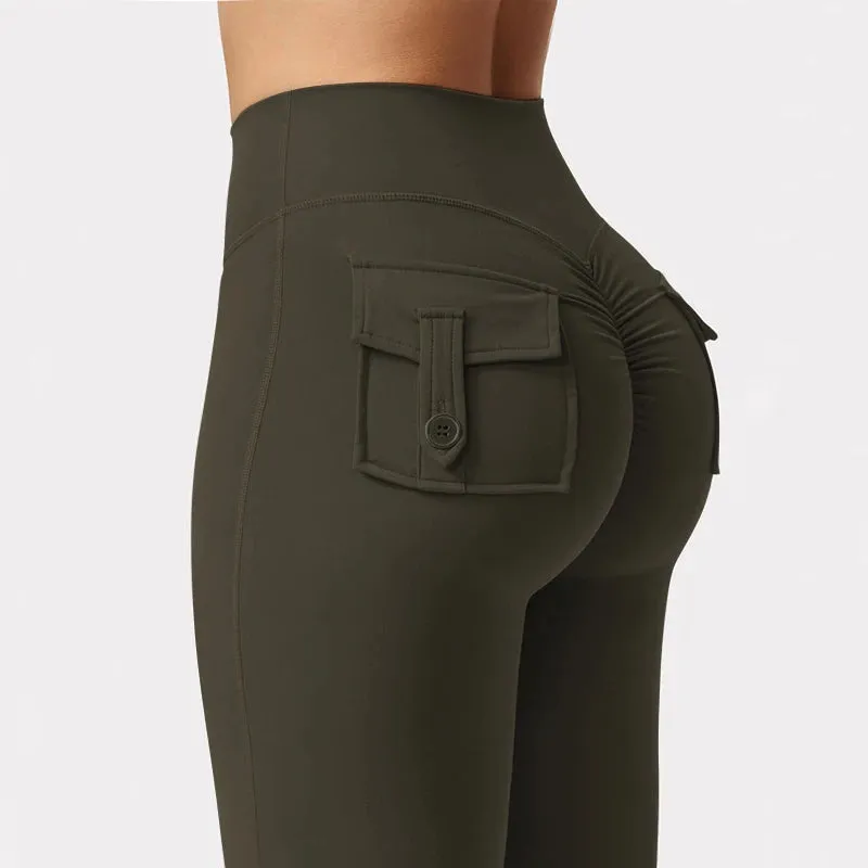 Obsidian Phoenix Wide-Leg Yoga Pants