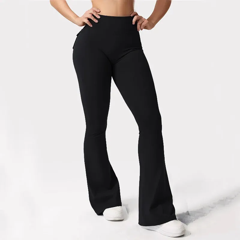 Obsidian Phoenix Wide-Leg Yoga Pants