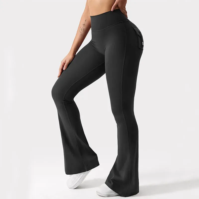 Obsidian Phoenix Wide-Leg Yoga Pants