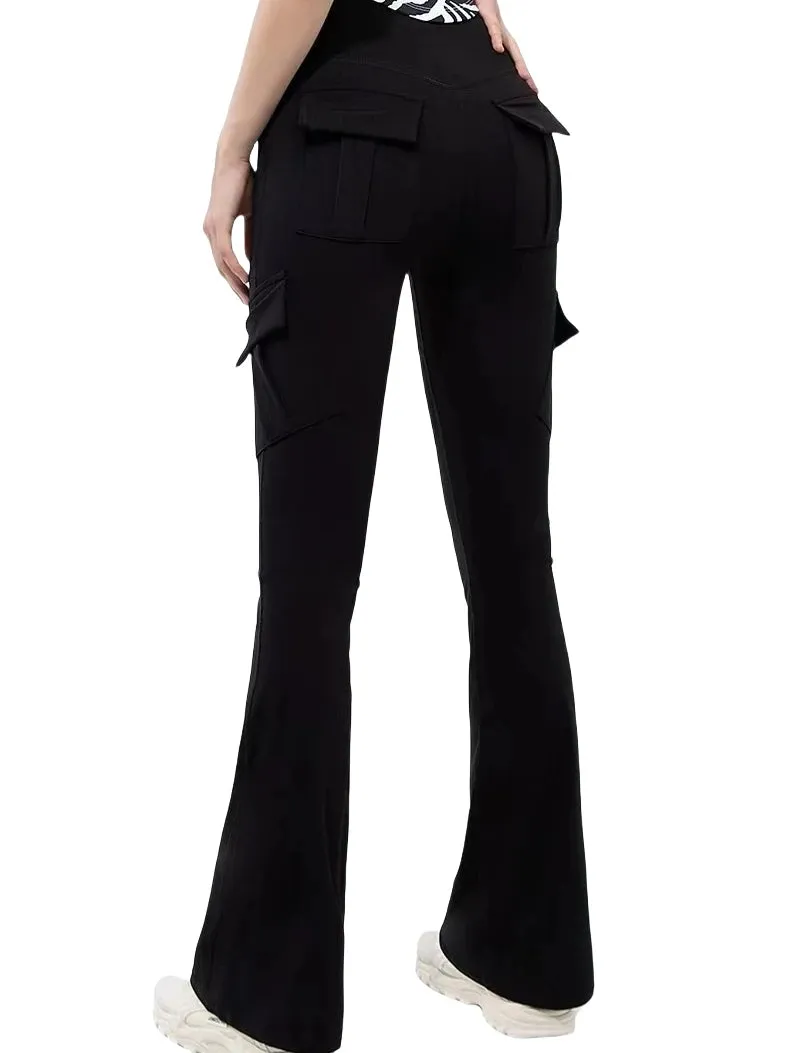 Obsidian Phoenix Wide-Leg Yoga Pants