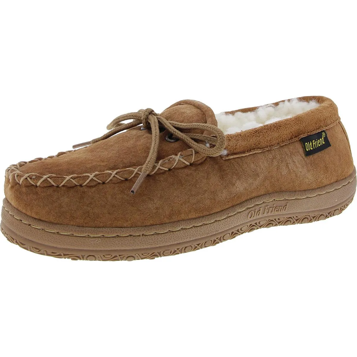 Old Friend Womens Suede Slip On Moccasins