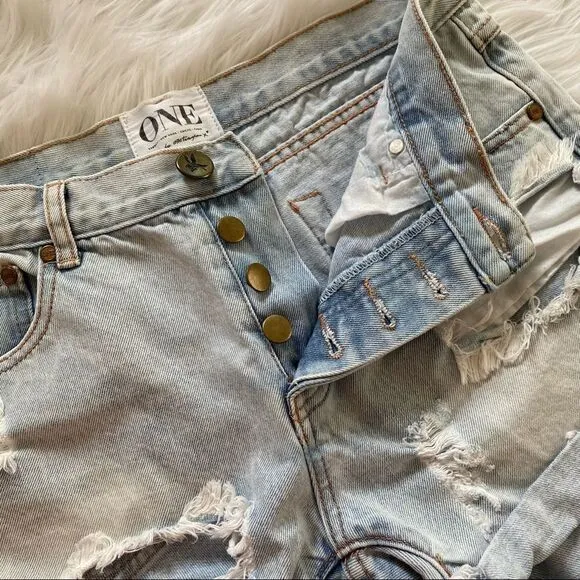 One Teaspoon Diamonds Chargers denim short 26