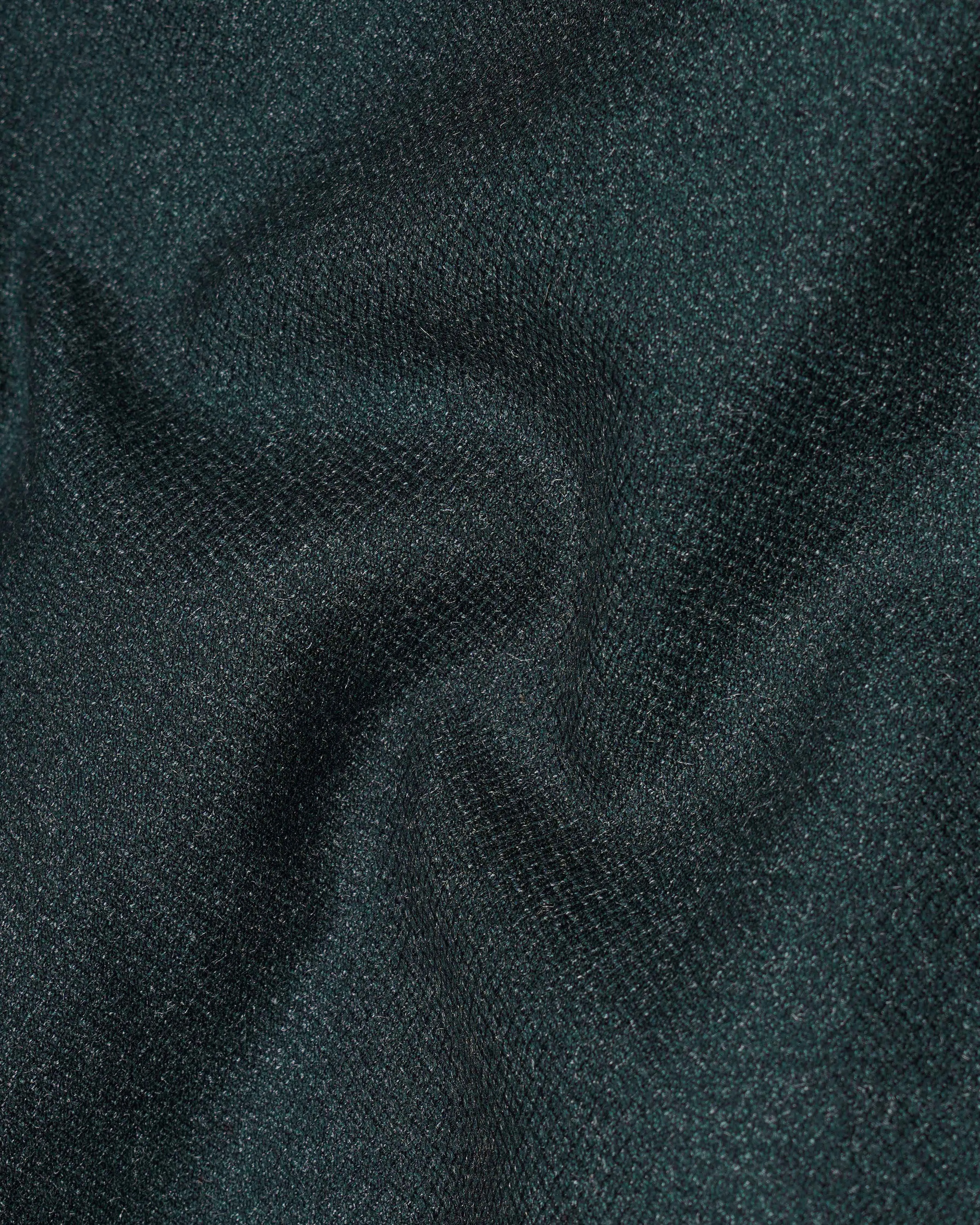 Outer Space Green Double-Breasted Pure Wool Blazer