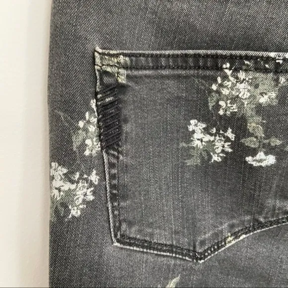 PAIGE Hoxton Straight floral-print high-rise jeans