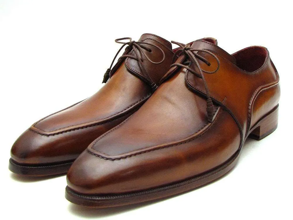 Paul Parkman Men's Brown Derby Dress Shoes