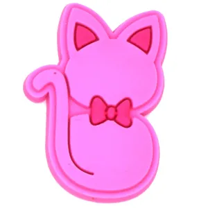 Pink Cat Clog Charm
