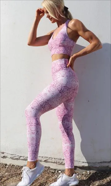 Pink Snake Eco Ultra High Waist Leggings