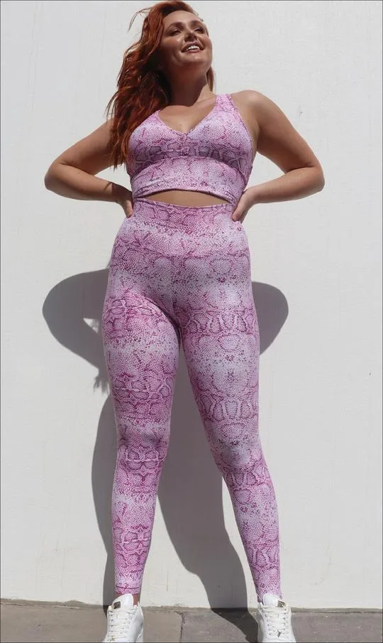 Pink Snake Eco Ultra High Waist Leggings
