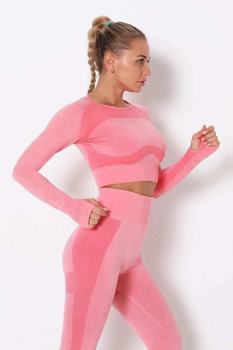 pink yoga Set