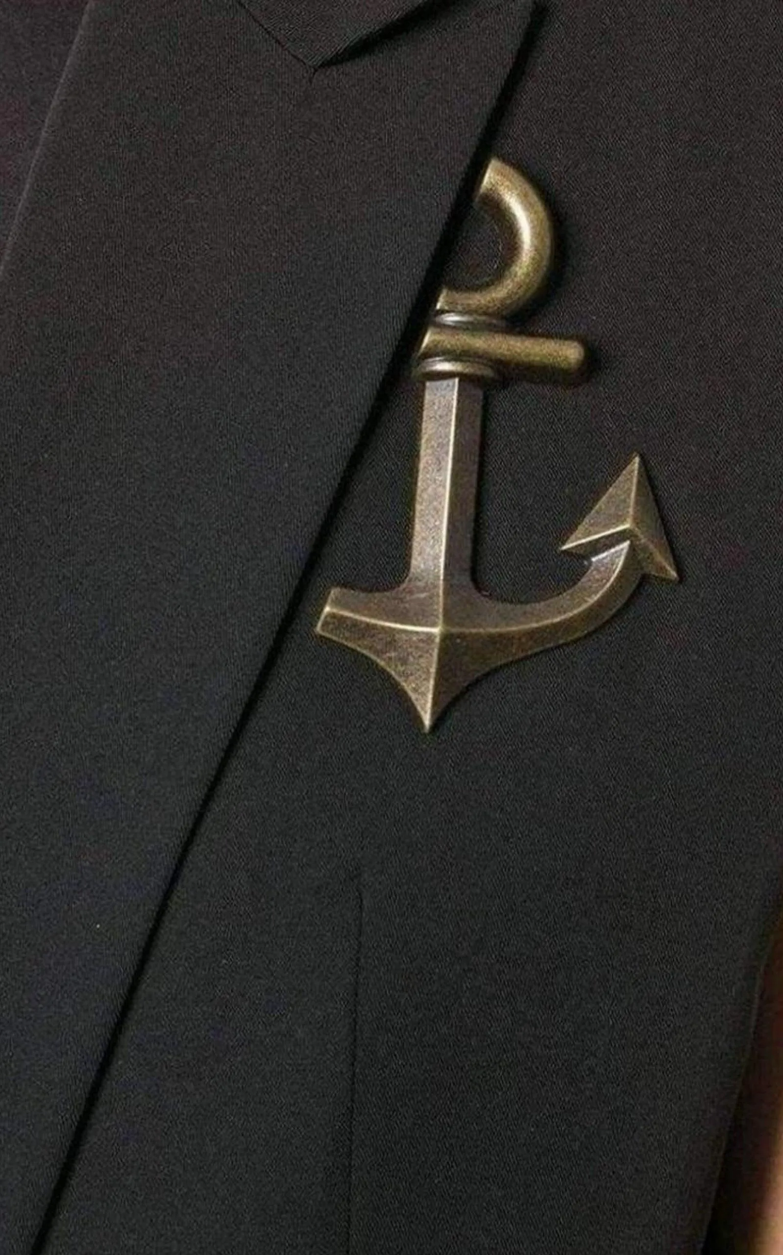 Pinned Anchor Emblem Vest