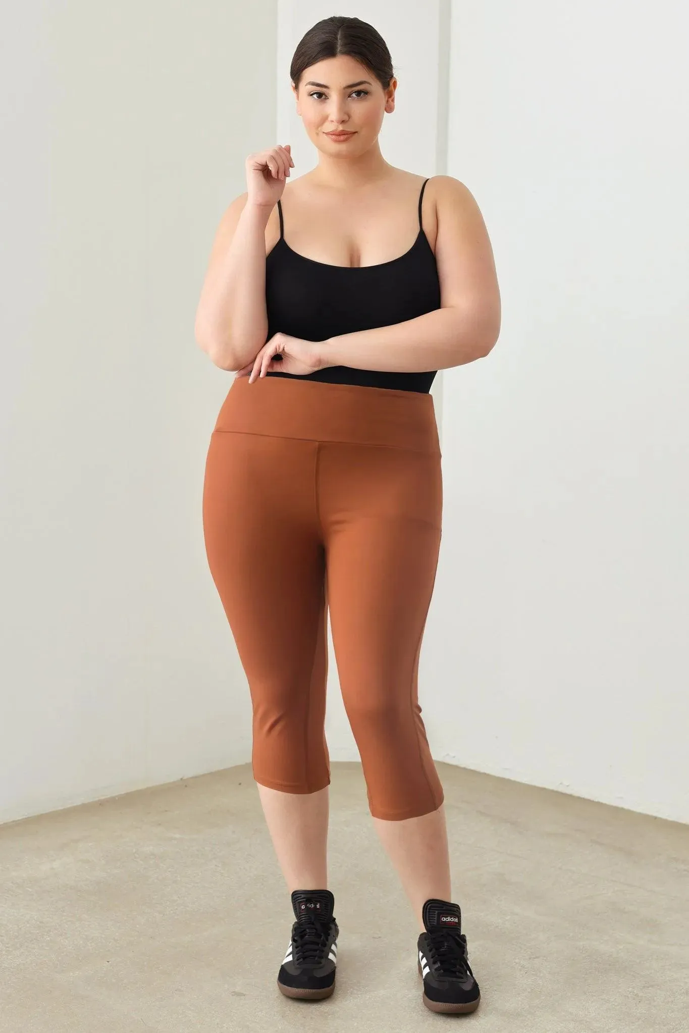 Plus Size Capri Yoga Leggings Pants