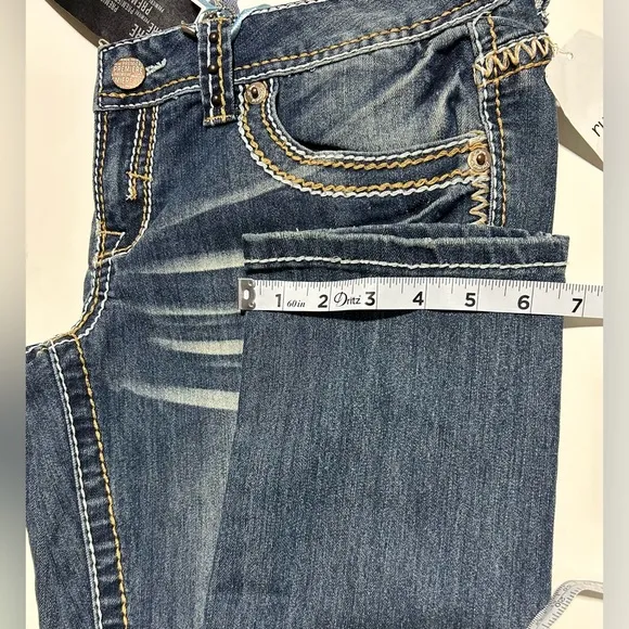 Premier Sz 5/6 Low Rise Skinny 'Bold Pockets*Stitching*Button' Jeans