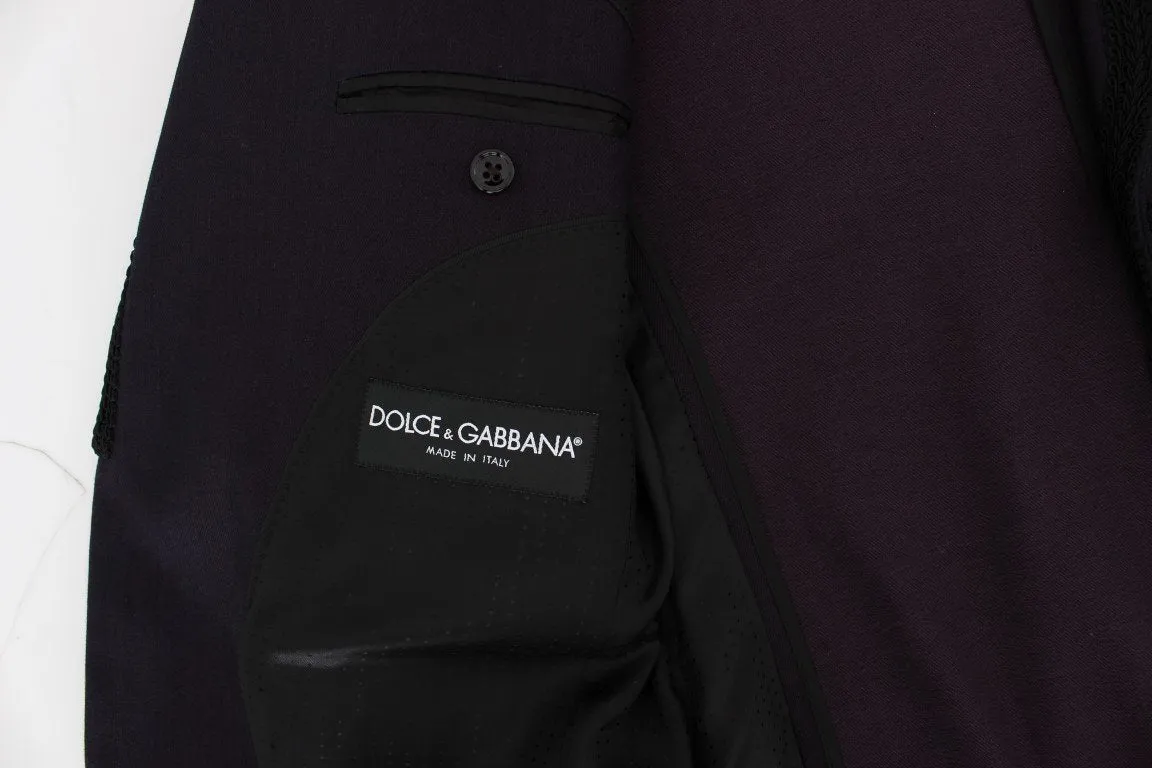 Purple Torero Slim Fit Stretch Blazer