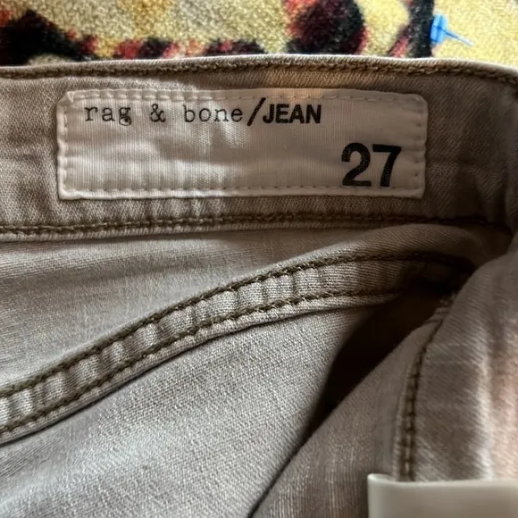 Rag &amp; Bone Beige Skinny Jeans