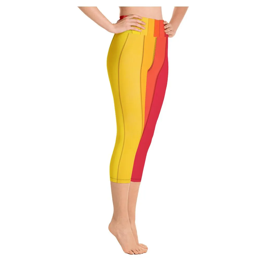 Rasta Rainbow Yoga Capris