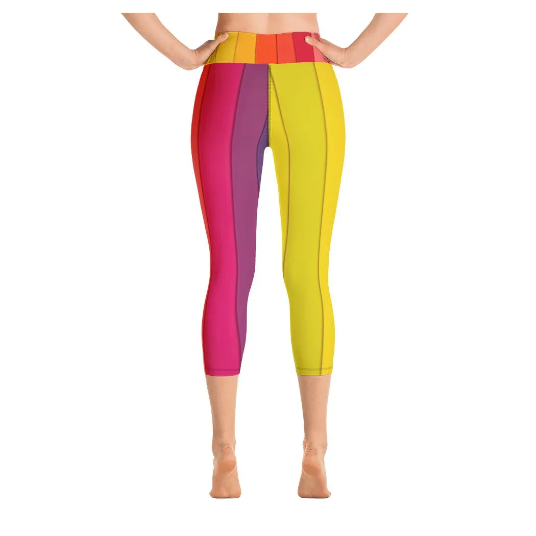 Rasta Rainbow Yoga Capris