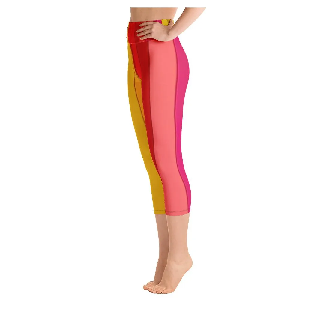 Rasta Rainbow Yoga Capris