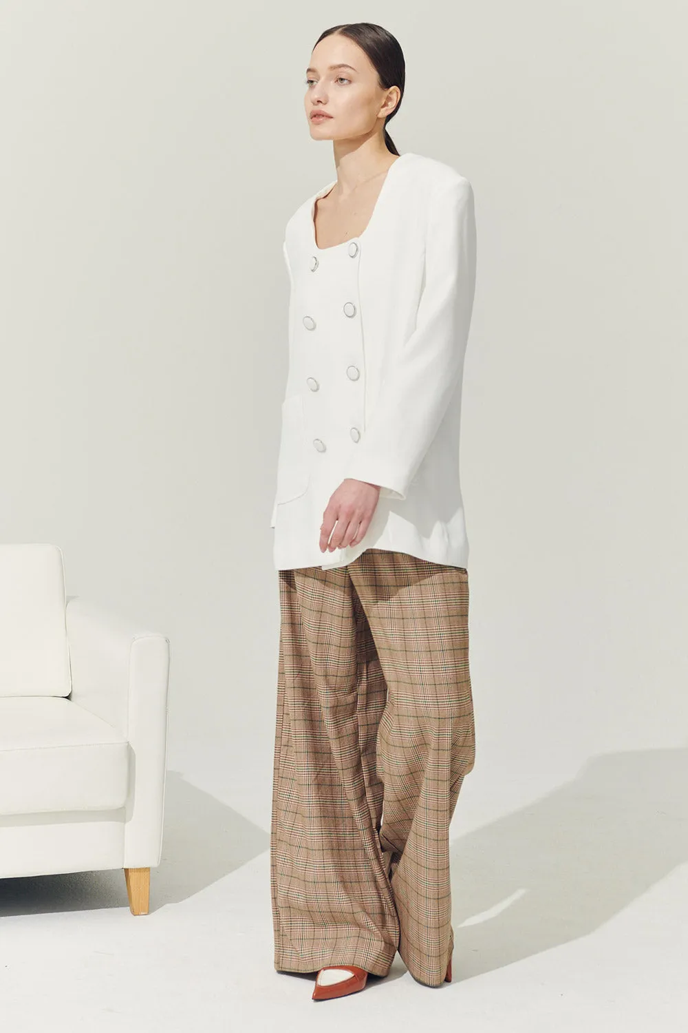 Re:born Sia Double Button Blazer