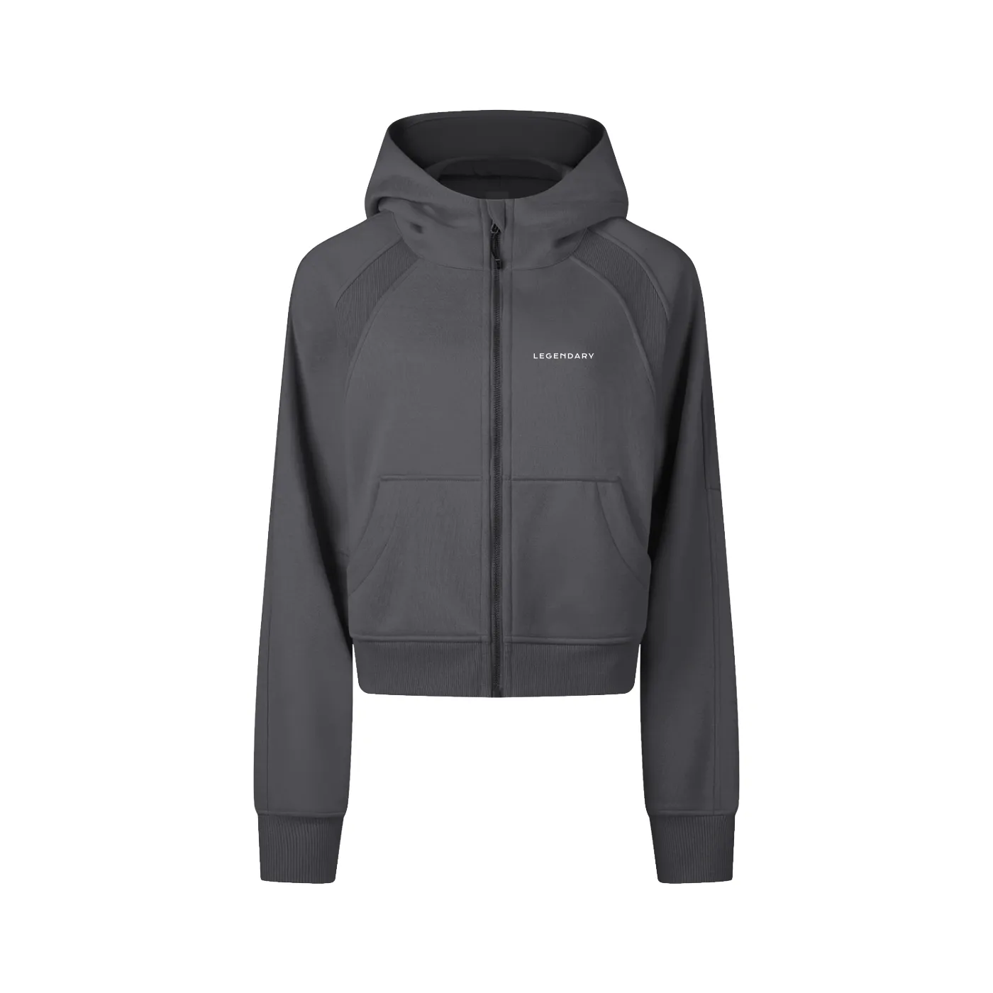 Regular Legendary Cropped Zip-Through Hoodie
