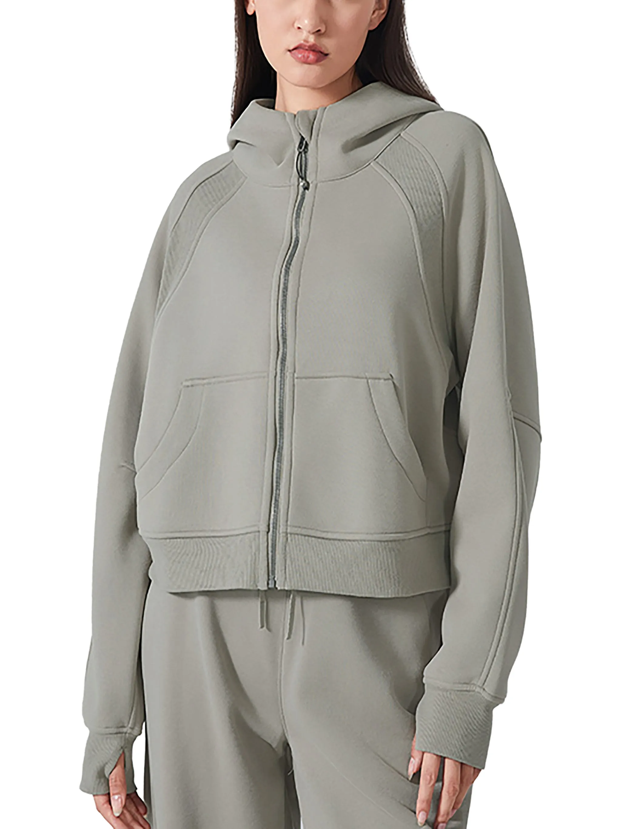 Regular Legendary Cropped Zip-Through Hoodie