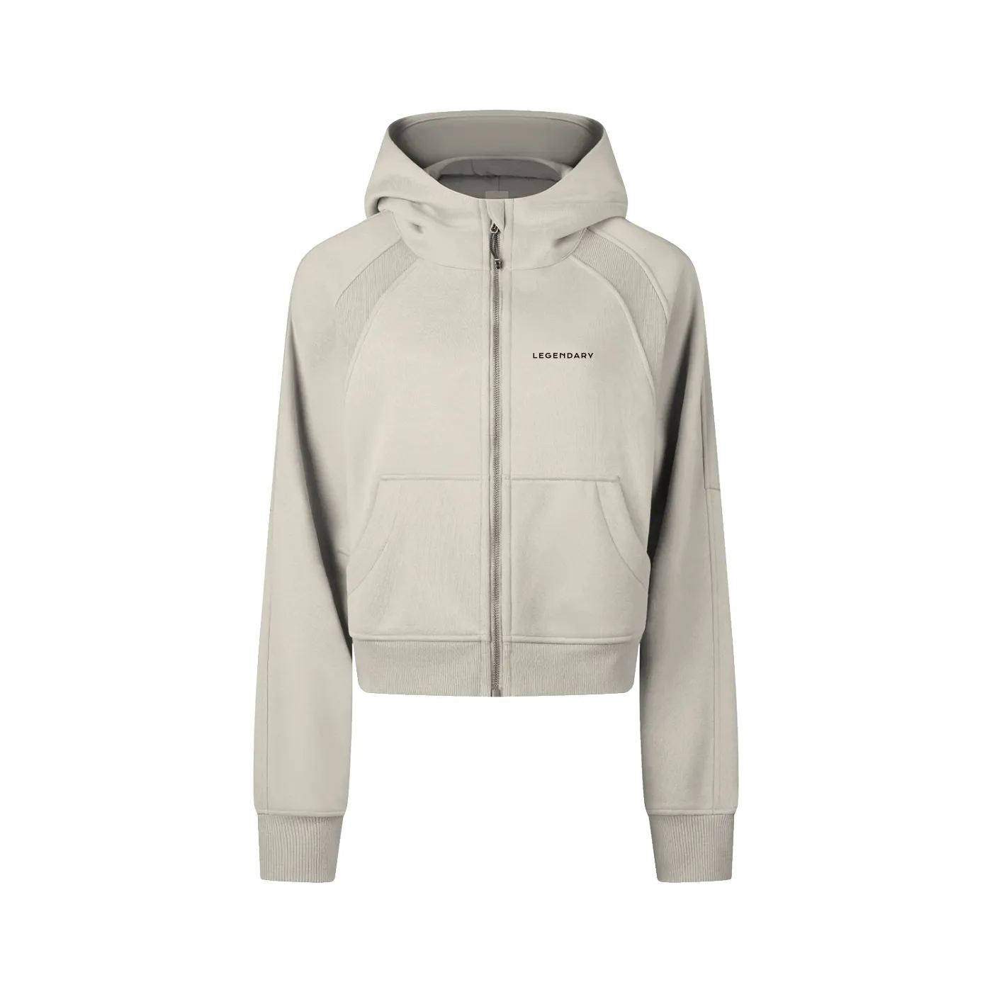 Regular Legendary Cropped Zip-Through Hoodie