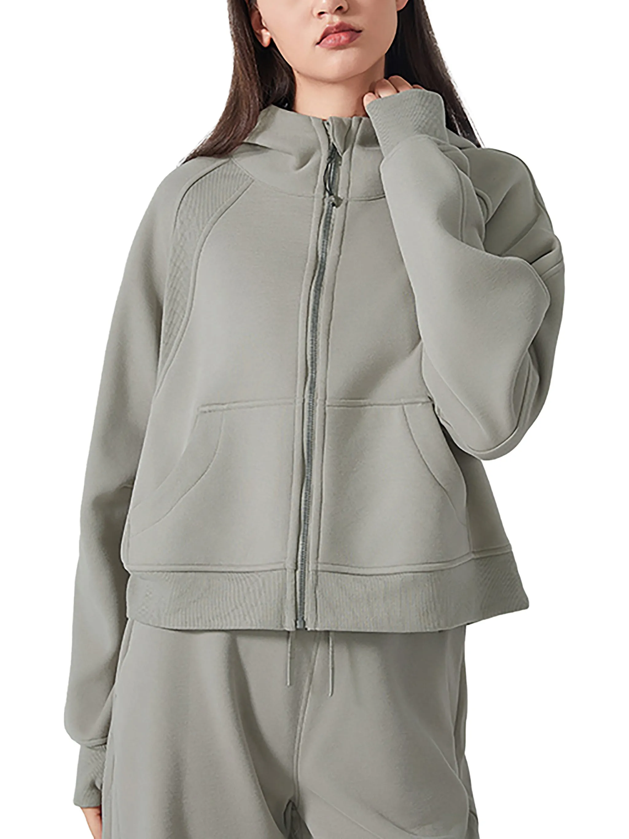 Regular Legendary Cropped Zip-Through Hoodie