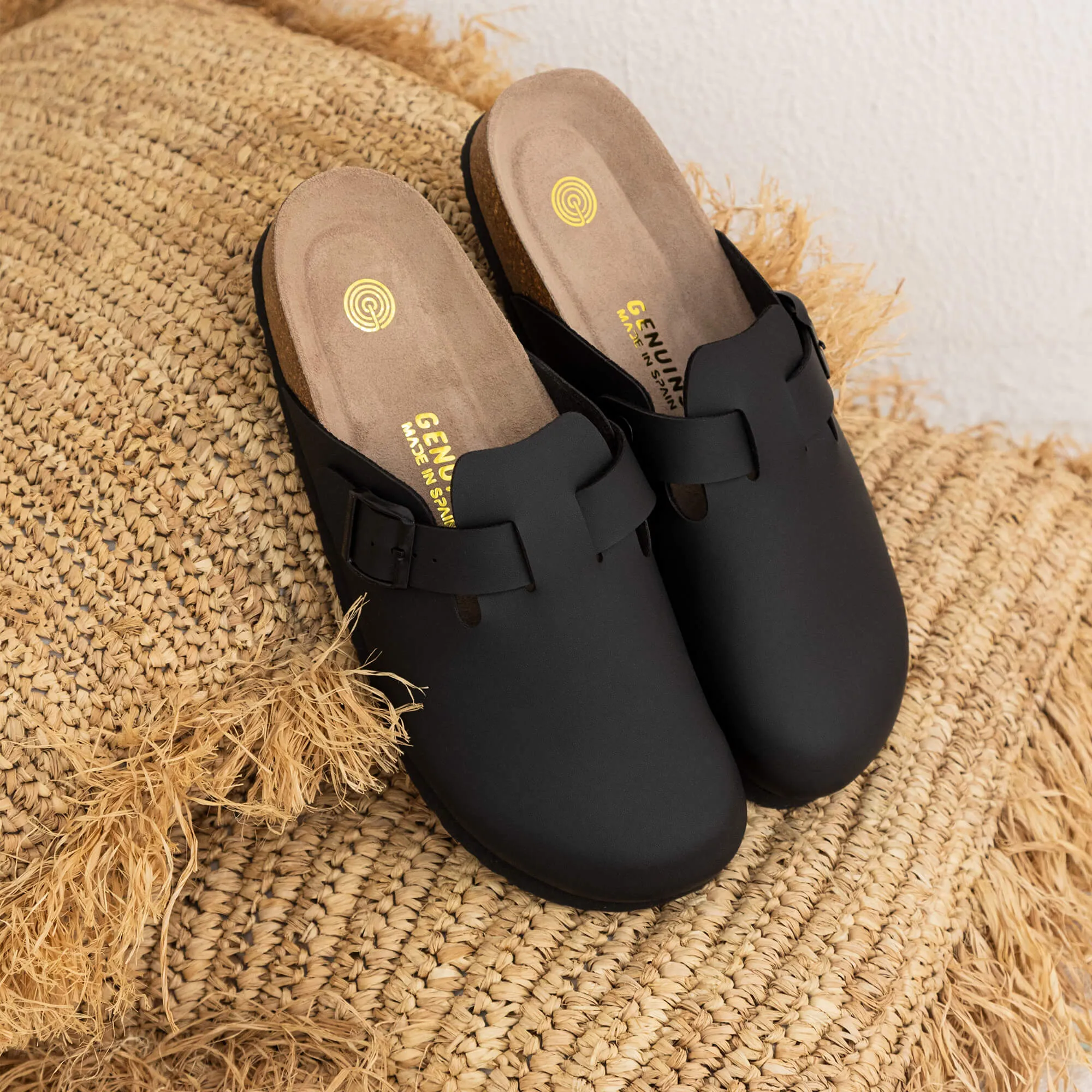 Riva Black Clogs