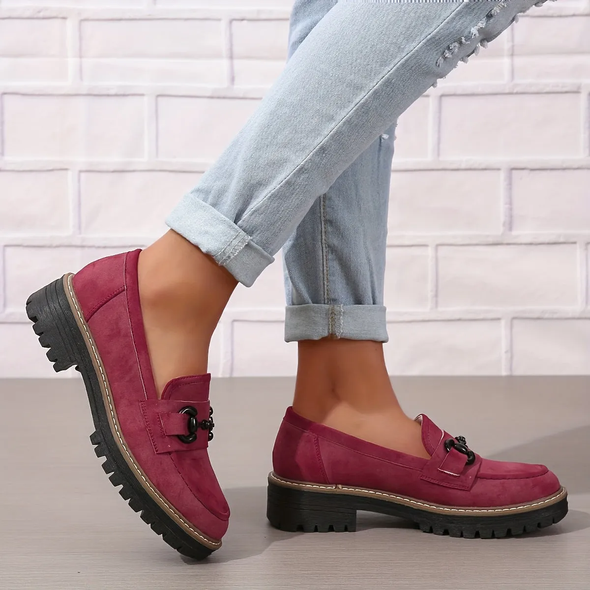 Samantha – Chunky Loafer Shoes